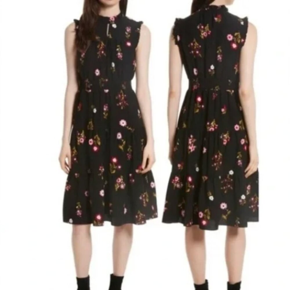 Kate Spade In Bloom Smocked Waist Dress size XL - Picture 2 of 6